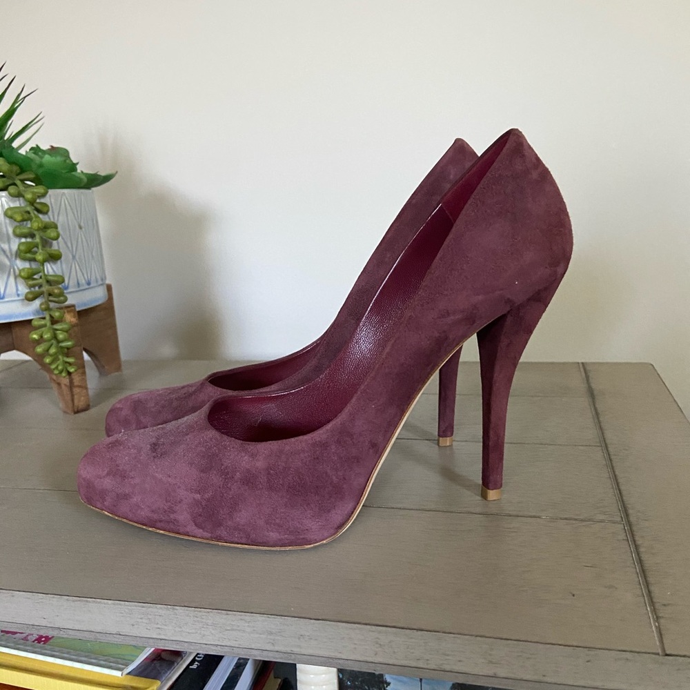 Christian Dior purple suede pumps size 39